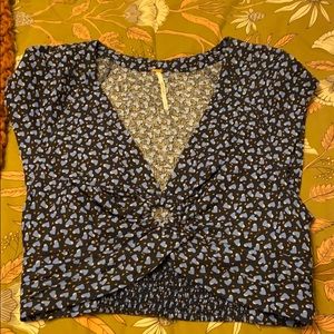 Free people keyhole crop top